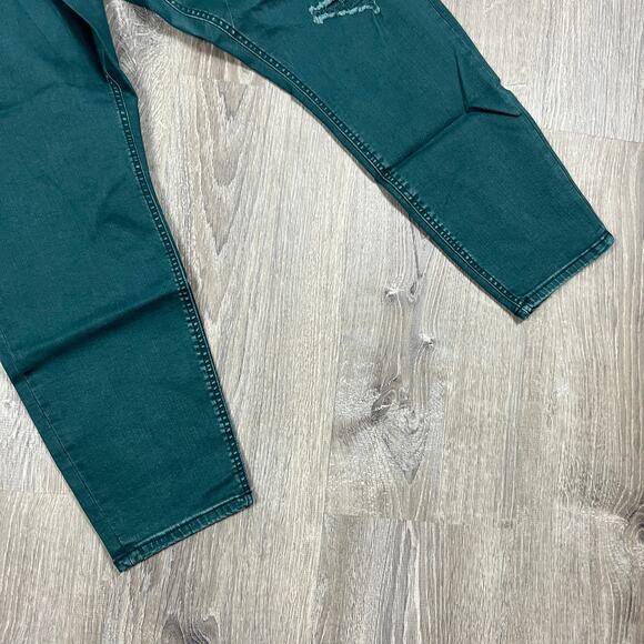 Ava & Viv Women's Plus Size Green High-Rise Ankle Jeans - Size 18W - NWT - Picture 14 of 15